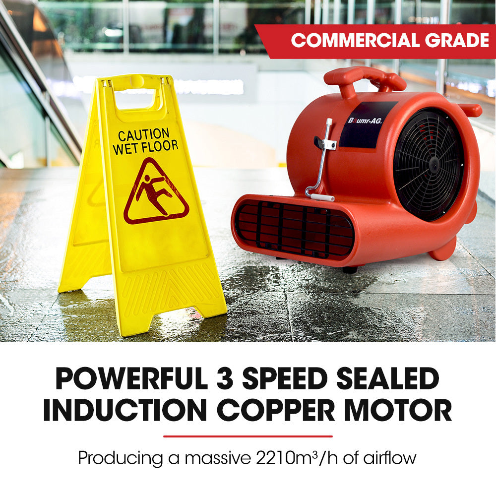 Carpet dryer air mover blower fan 1300 CFM, view 2