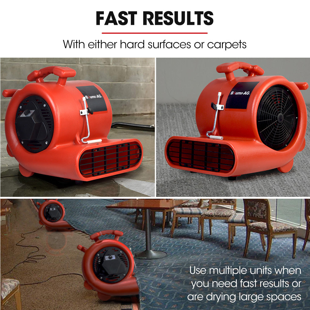 Carpet dryer air mover blower fan 1300 CFM, view 3