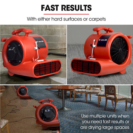 Carpet dryer air mover blower fan 1300 CFM, view 3