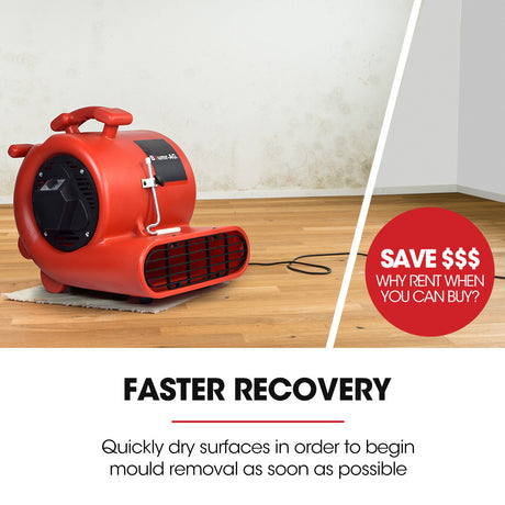 Carpet dryer air mover blower fan 1300 CFM, view 7