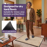 Non Slip Indoor Floor Mat, Beige 60x85cm