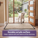 Non Slip Indoor Floor Mat, Beige 60x85cm