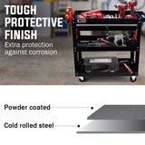 3 Tier Steel Tool Trolley Cart screwdriver rack
