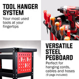 3 Tier Steel Tool Trolley Cart dimensions