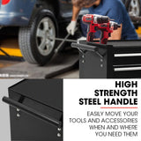 Kettlewell Tool Chest with 1 Door Cabinet, 4 Drawer, Black