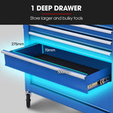 Malham Tool Chest, 7 Drawer, Blue