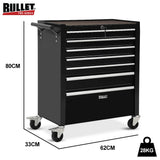 Malham Tool Chest, 7 Drawer, Black