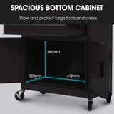 Settle Tool Chest with 2 Door Cabinet, 8 Drawer, Black
