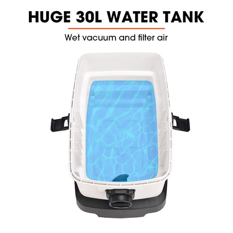 Commercial 30L wet and dry dust extractor vacuum, view 5