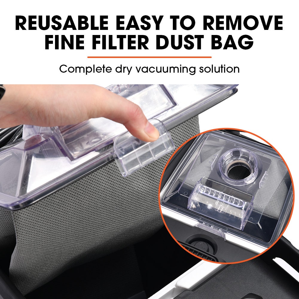 Commercial 30L wet and dry dust extractor vacuum, view 9