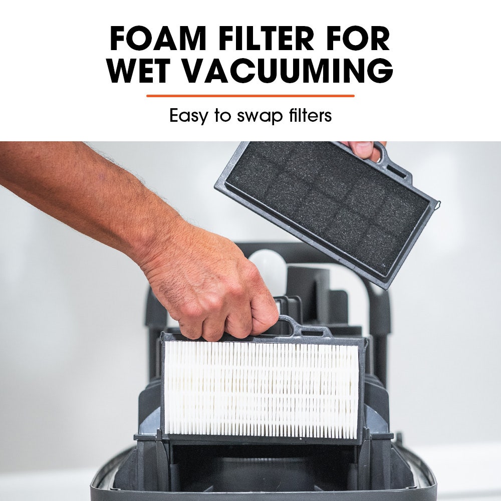 Commercial 30L wet and dry dust extractor vacuum, view 10