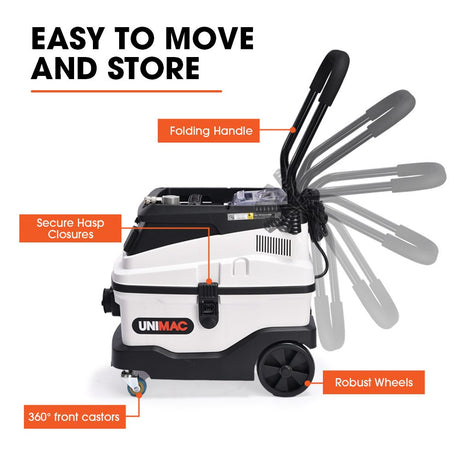Commercial 30L wet and dry dust extractor vacuum, view 12
