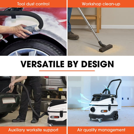 Commercial 30L wet and dry dust extractor vacuum, view 7