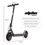 Haarlem Electric Scooter, 350W, 35km Range, Grey
