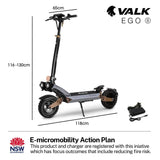 Utrecht Electric Scooter, 500W, 55km Range, Black Bronze