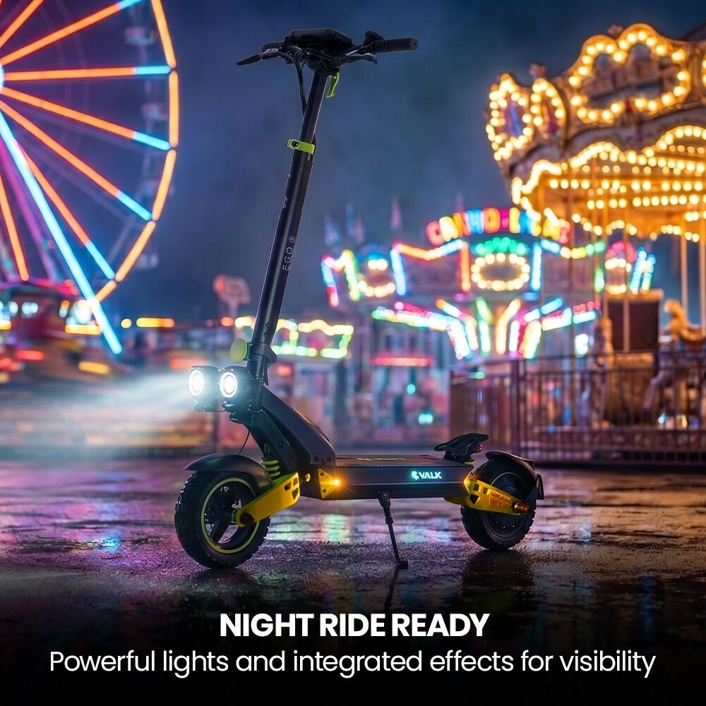 Utrecht Electric Scooter, 500W, 55km Range, Black Green
