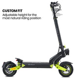 Utrecht Electric Scooter, 500W, 55km Range, Black Green