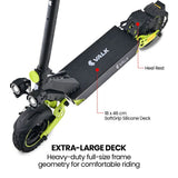 Utrecht Electric Scooter, 500W, 55km Range, Black Green
