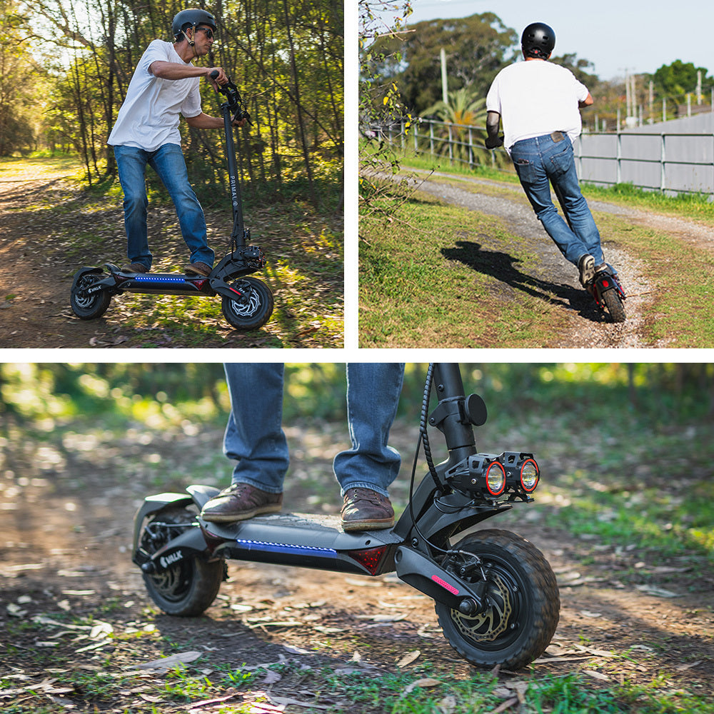 Gouda Dual Motor Electric Scooter, 1600W, 60km Range, Black