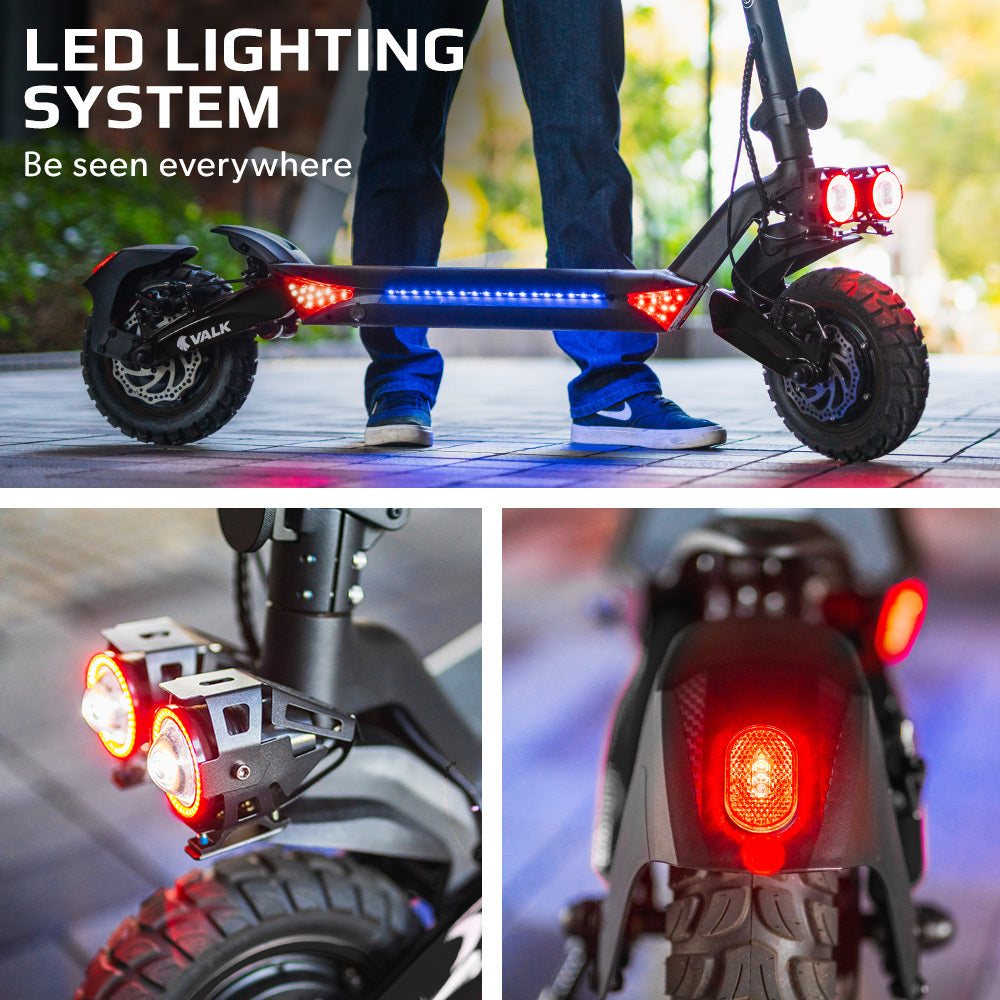 Gouda Dual Motor Electric Scooter, 1600W, 60km Range, Black