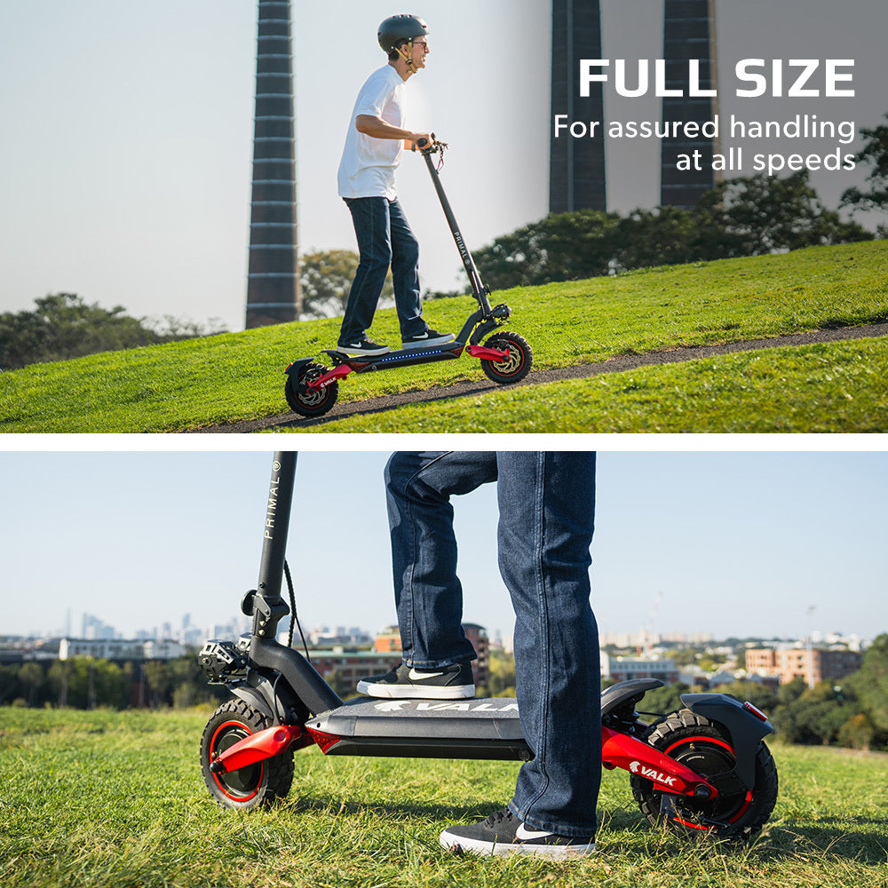 Gouda Dual Motor Electric Scooter, 1600W, 60km Range, Black Red