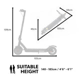 Maastricht Electric Scooter, 400W, 25km Range, Black