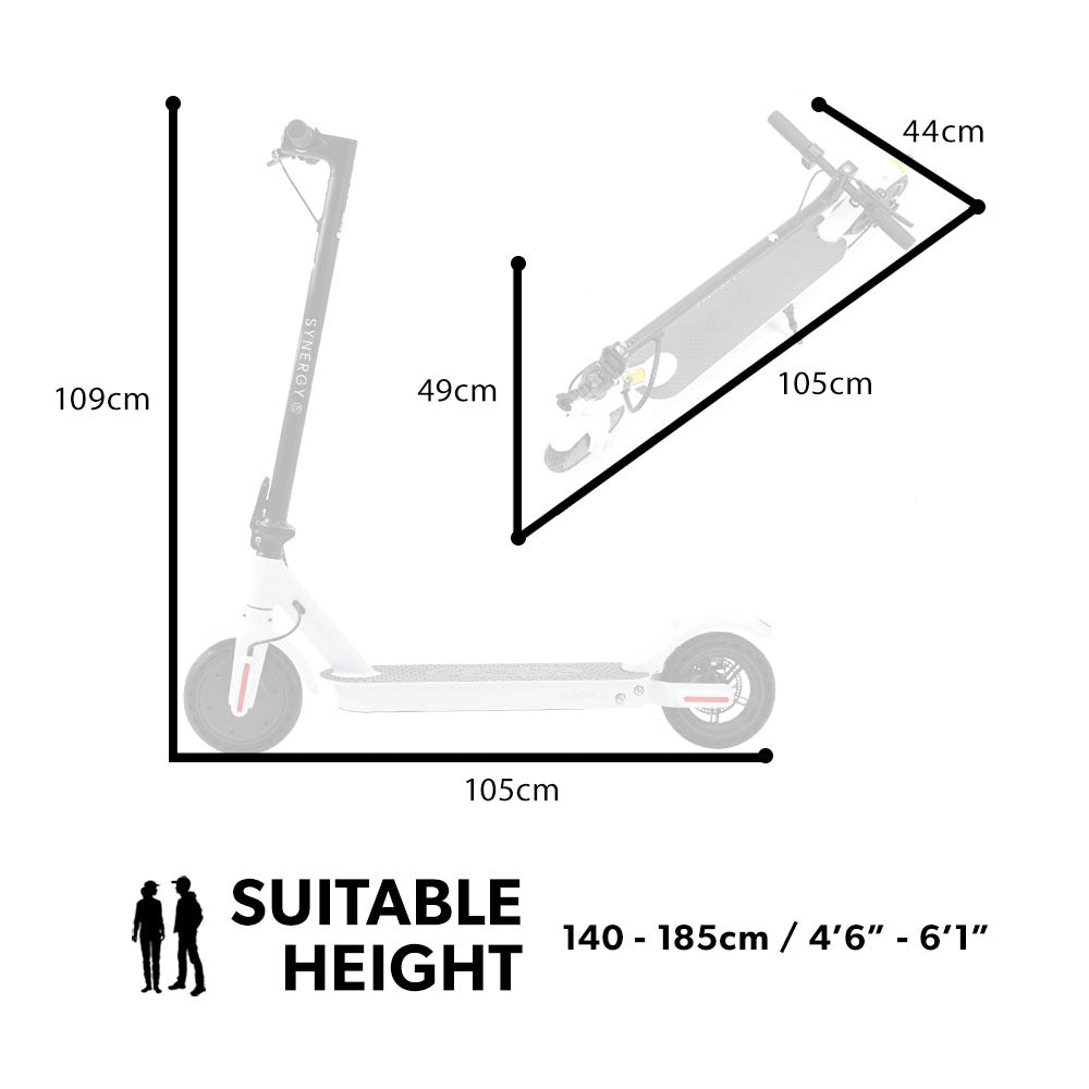 Maastricht Electric Scooter, 400W, 25km Range, White