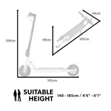Maastricht Electric Scooter, 400W, 25km Range, White