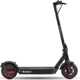 Breda black red folding electric commuter scooter with never flat tyres