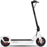 Breda white folding electric commuter scooter with never flat tyres