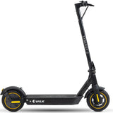 Breda black yellow folding electric commuter scooter with never flat tyres