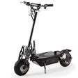 Zwolle black 1000W turbo electric scooter with knobby tyres