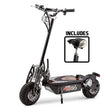 Deventer black 1000W turbo electric scooter with red decals