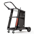 Sabden powder coated steel welding cart trolley with tank chains and torch hooks