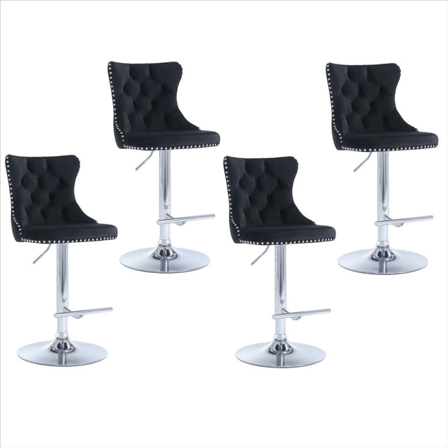 Boneo black bar stool in a modern Australian kitchen
