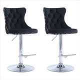 Boneo black bar stool in a modern Australian kitchen view 2