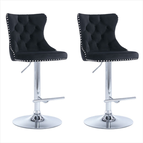 Boneo black bar stool in a modern Australian kitchen view 2