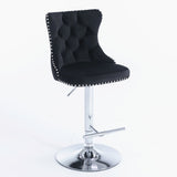 Boneo black bar stool in a modern Australian kitchen view 4