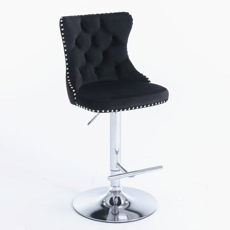 Boneo black bar stool in a modern Australian kitchen view 4