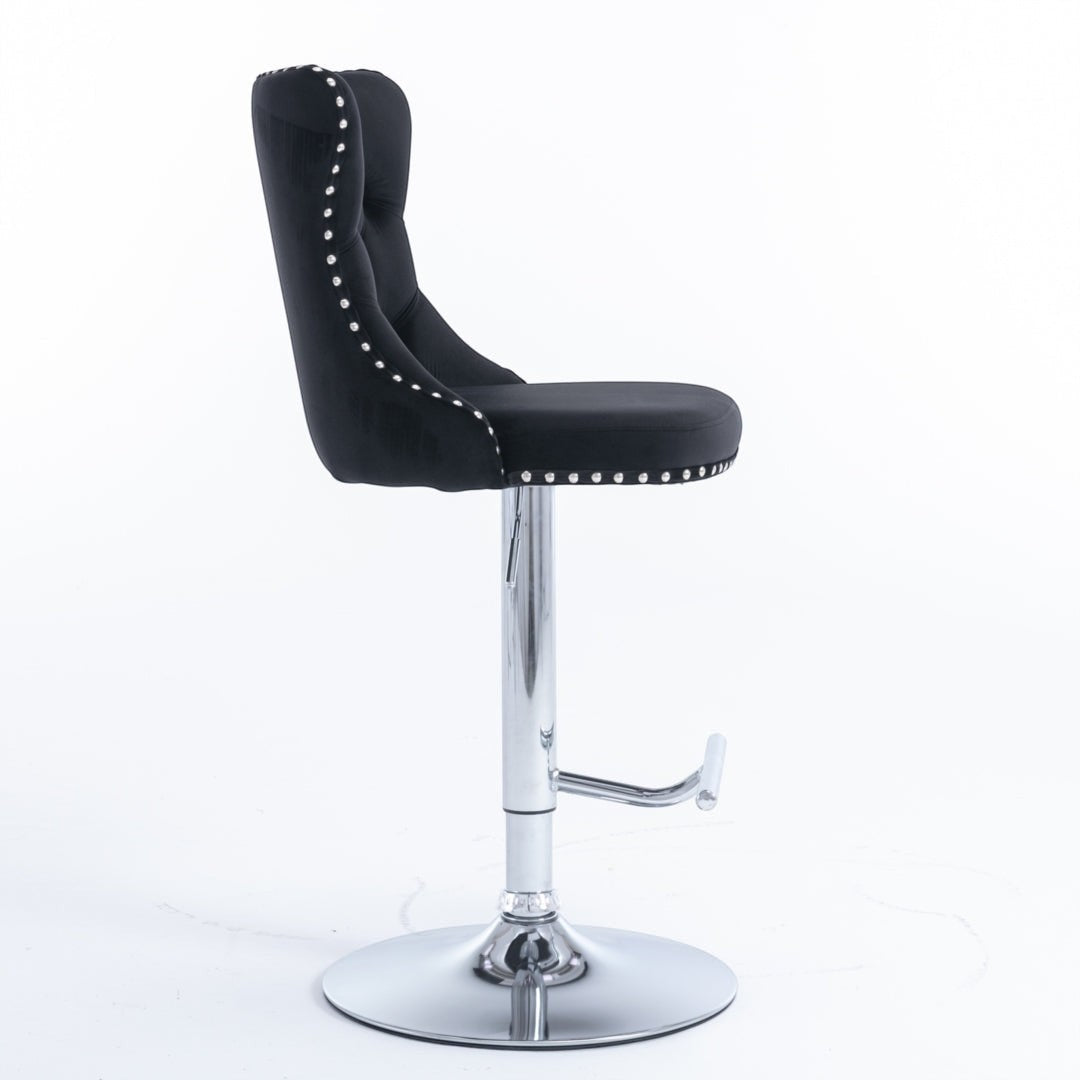 Boneo black bar stool in a modern Australian kitchen view 6