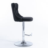Boneo black bar stool in a modern Australian kitchen view 6