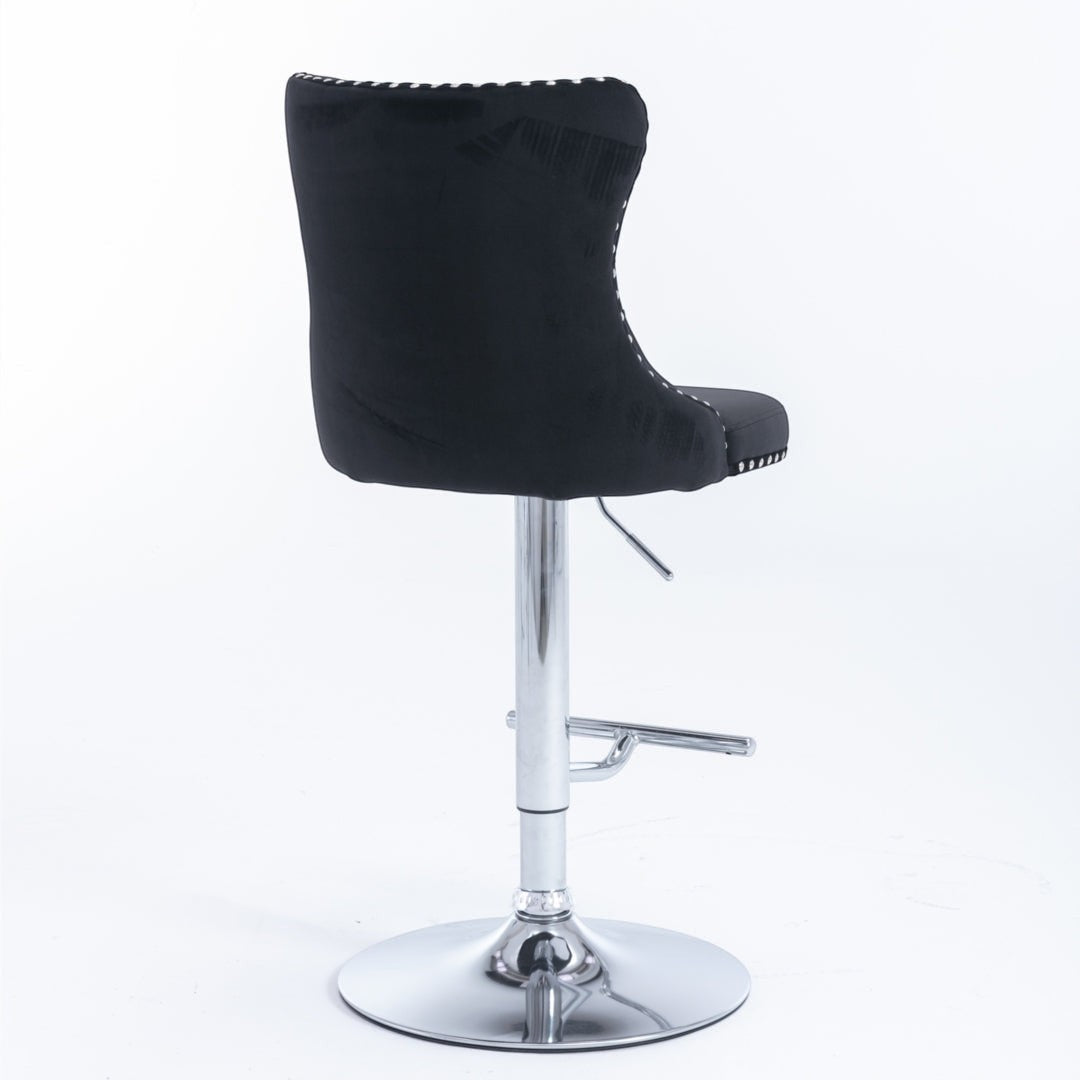 Boneo black bar stool in a modern Australian kitchen view 7