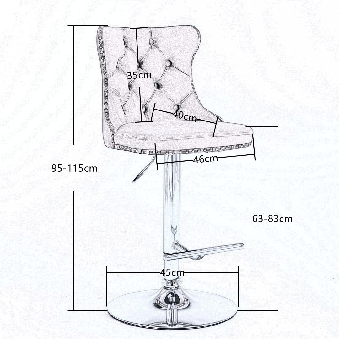 Boneo black bar stool in a modern Australian kitchen view 8