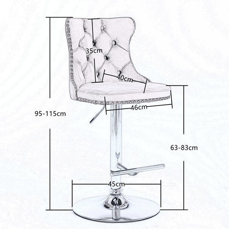 Boneo black bar stool in a modern Australian kitchen view 8