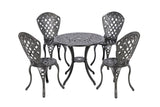 Black aluminium outdoor chair
