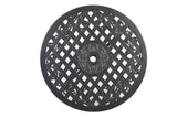 Black aluminium outdoor table
