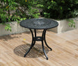 Aldinga Aluminium Outdoor Dining Table, Black 79cm