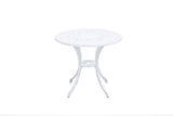 Aldinga Aluminium Outdoor Dining Table, White 79cm