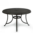 Myponga Cast Aluminium Outdoor Dining Table, Sand Black 120cm