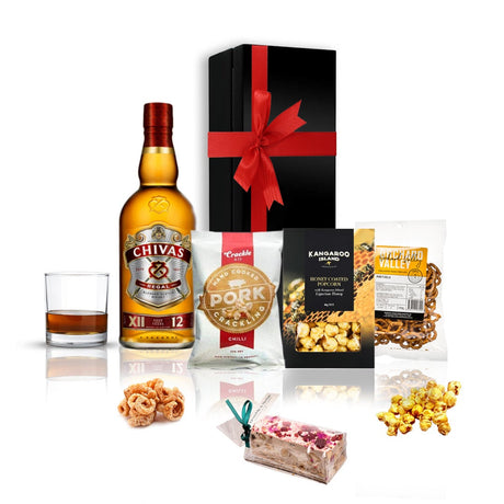 Chivas Regal Whisky and Gourmet Snacks Gift Hamper